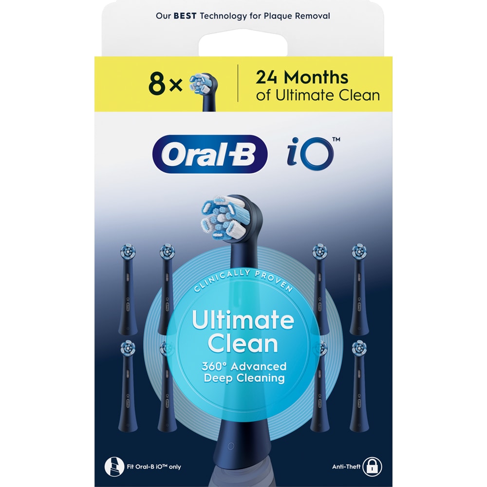 Rezerve periuta de dinti electrica ORAL-B iO Ultimate Clean, 8buc, negru