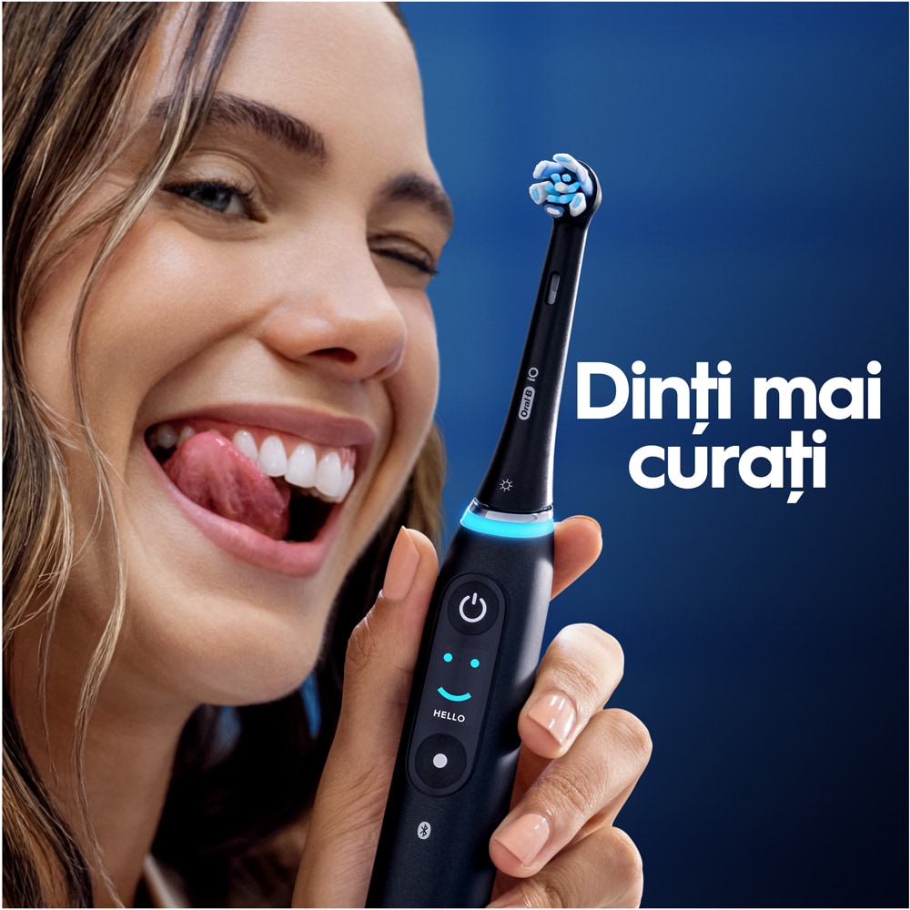 Rezerve periuta de dinti electrica ORAL-B iO Ultimate Clean, 8buc, negru