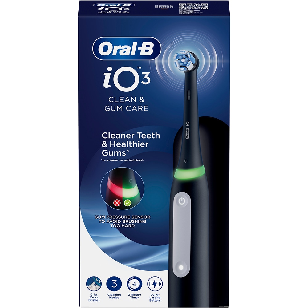 Periuta de dinti electrica ORAL-B iO3, 3 programe, 1 capat, negru