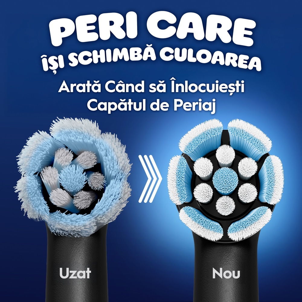 Rezerve periuta de dinti electrica ORAL-B iO Kids Disney Siderman, 4buc, negru