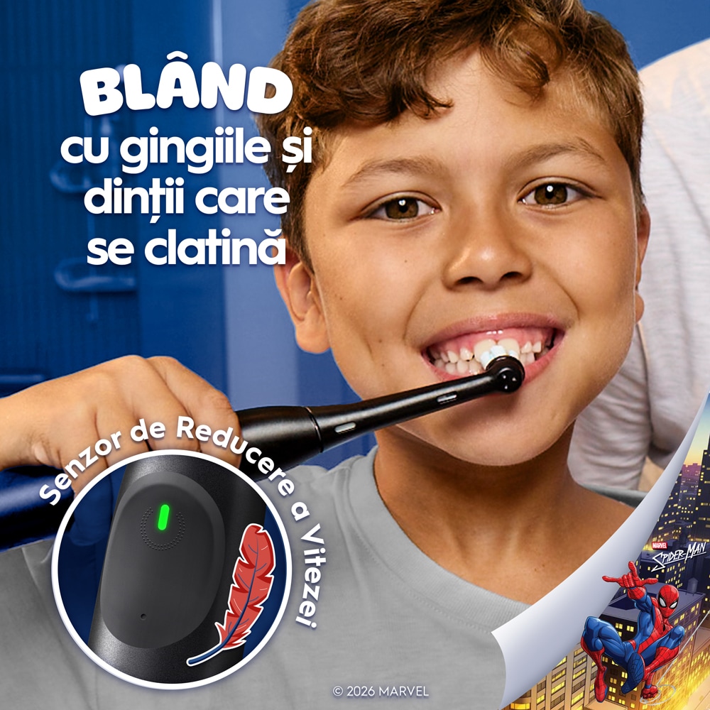 Periuta de dinti electrica ORAL-B iO Kids Disney, 3 programe, 1 capat, negru