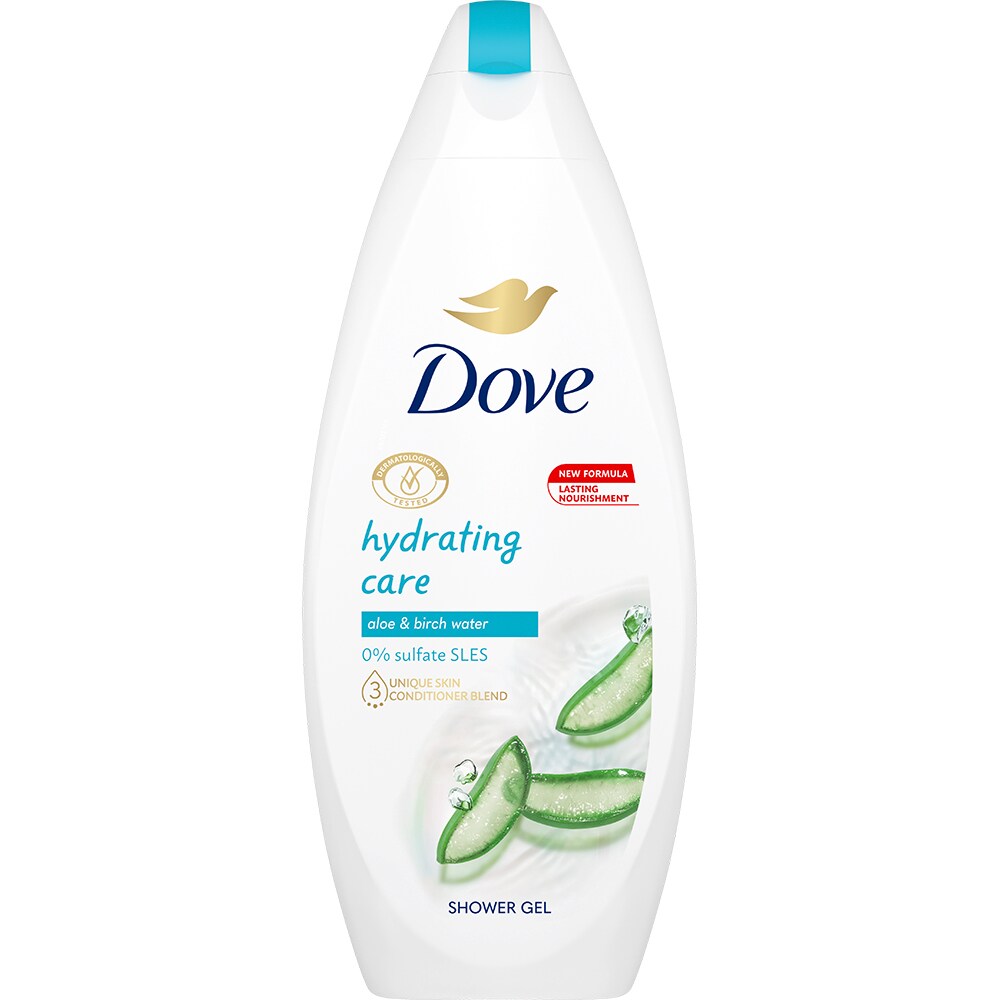 Gel de dus DOVE Hydrating Care Aloe & Birch Water, 250ml