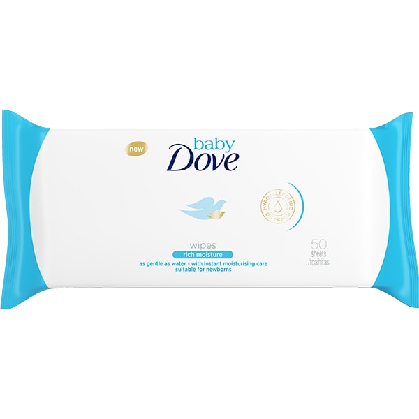 Servetele umede DOVE Baby Rich Moisture, 50 buc
