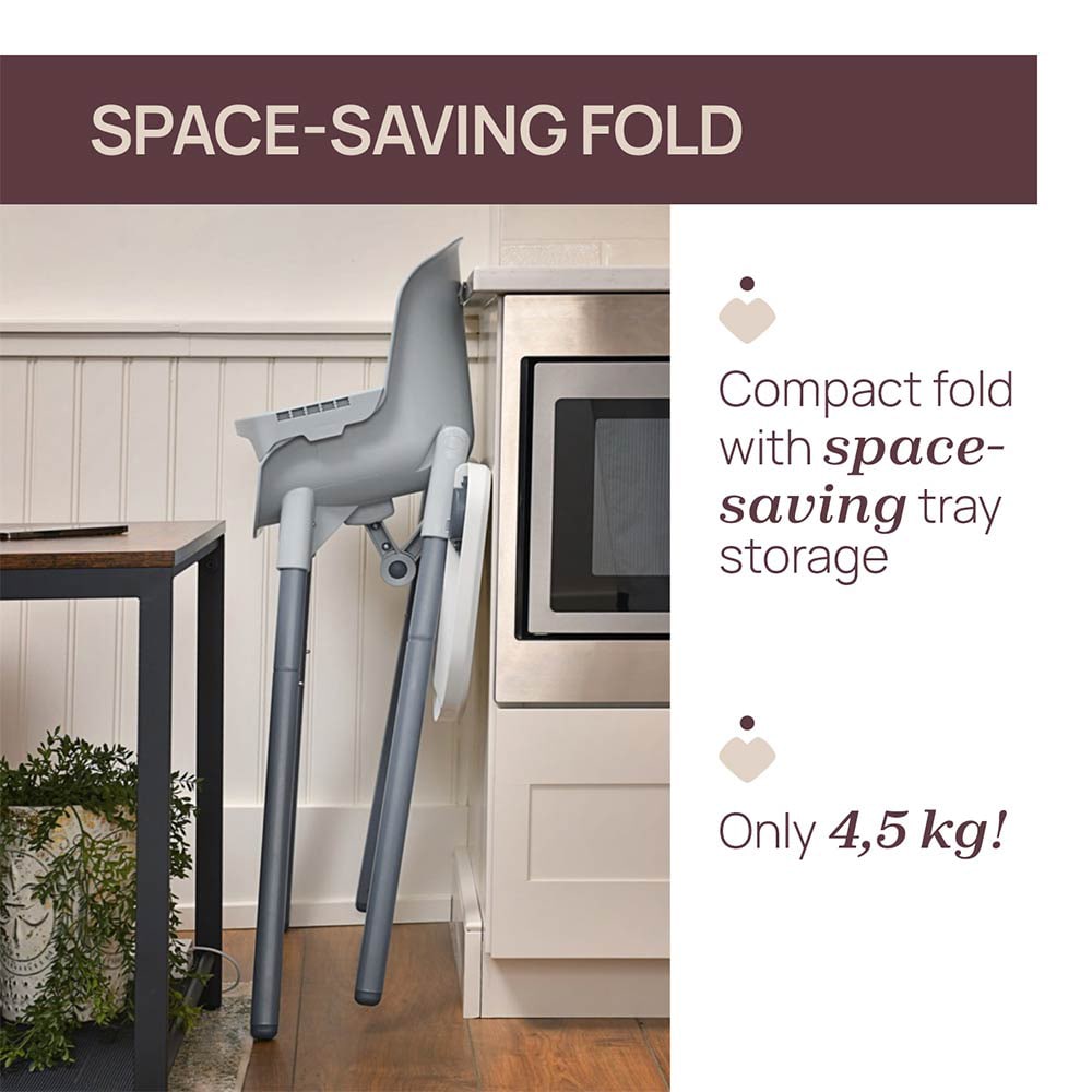 Scaun de masa CHICCO Zest 87170778, 6 luni+, gri-alb