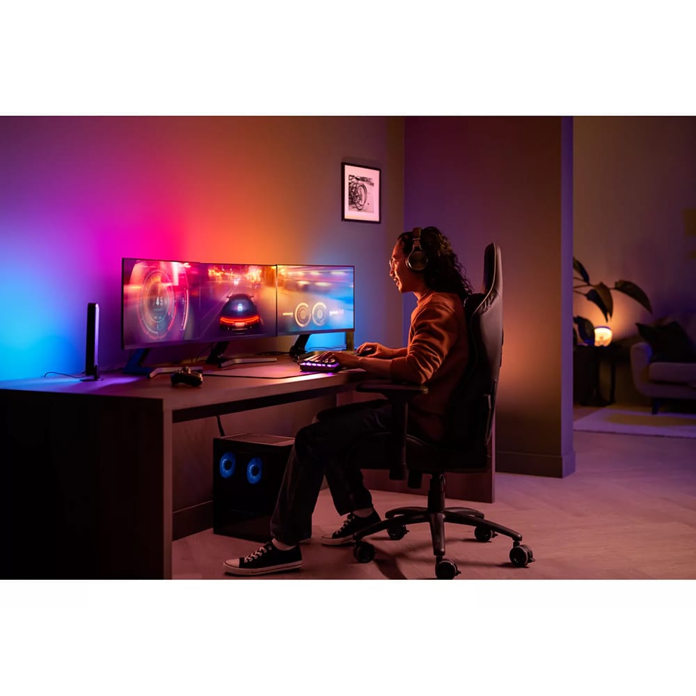 Banda LED Smart PHILIPS Hue Gradient, 3 monitoare, RGB, 60W, 1200lm, IP20