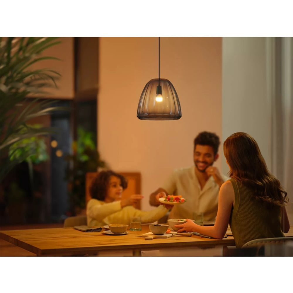 Set 2 becuri LED PHILIPS HUE, E14, 5.1W, 470lm, Wi-Fi, lumina variabila, compatibil Alexa, Google Assistant