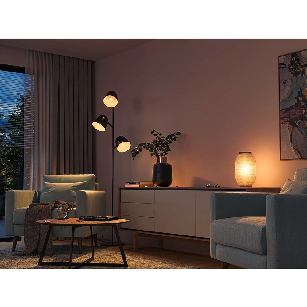 Set 2 becuri LED PHILIPS HUE, E14, 5.1W, 470lm, Wi-Fi, lumina variabila, compatibil Alexa, Google Assistant