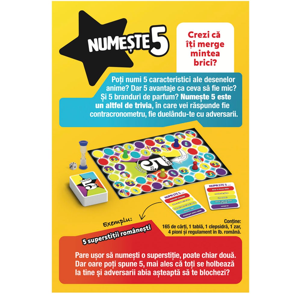 Joc de societate GOLIATH Numeste 5 GLT9433, 14 ani+, 2-12 jucatori