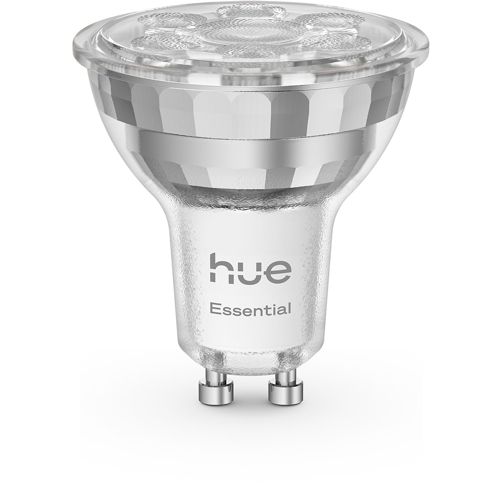 Bec LED PHILIPS HUE Essential, GU10, 5W, 345lm, Wi-Fi, lumina variabila, compatibil Alexa, Google Assistant