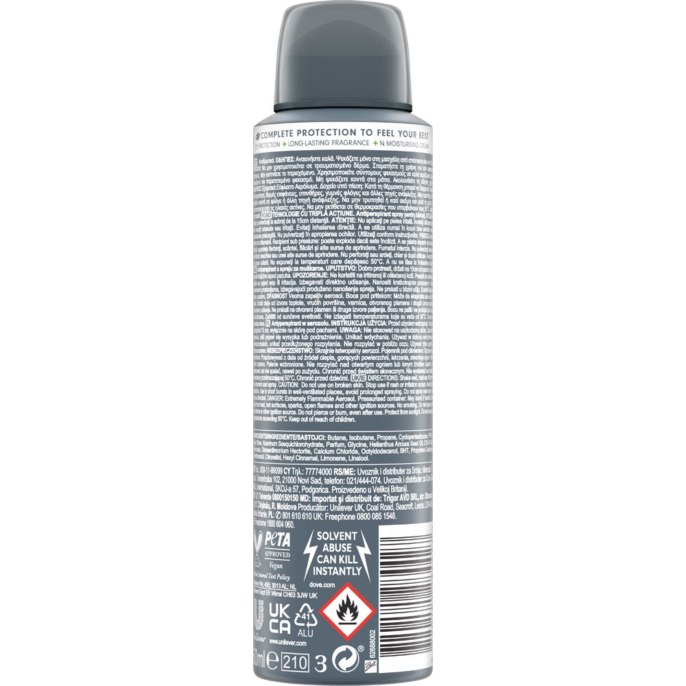 Deodorant spray DOVE Men+ Care Advanced Extra Fresh, 150ml