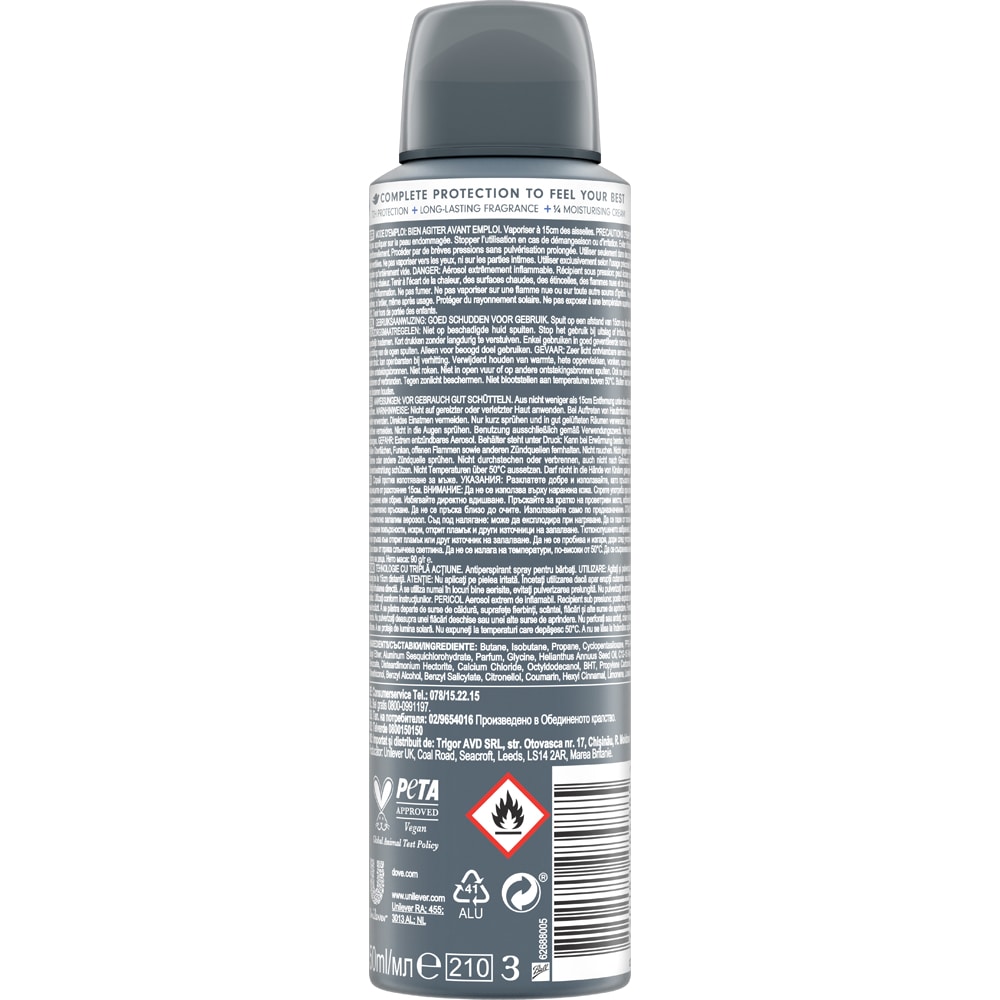 Deodorant spray DOVE Men+ Care Advanced Cool Fresh, 150ml