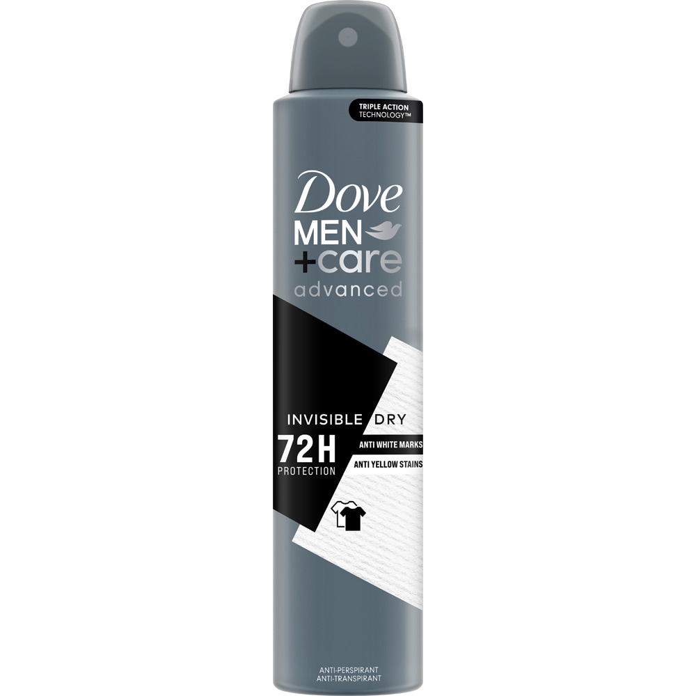 Deodorant spray DOVE Men+ Care Advanced Invisible Dry, 200ml