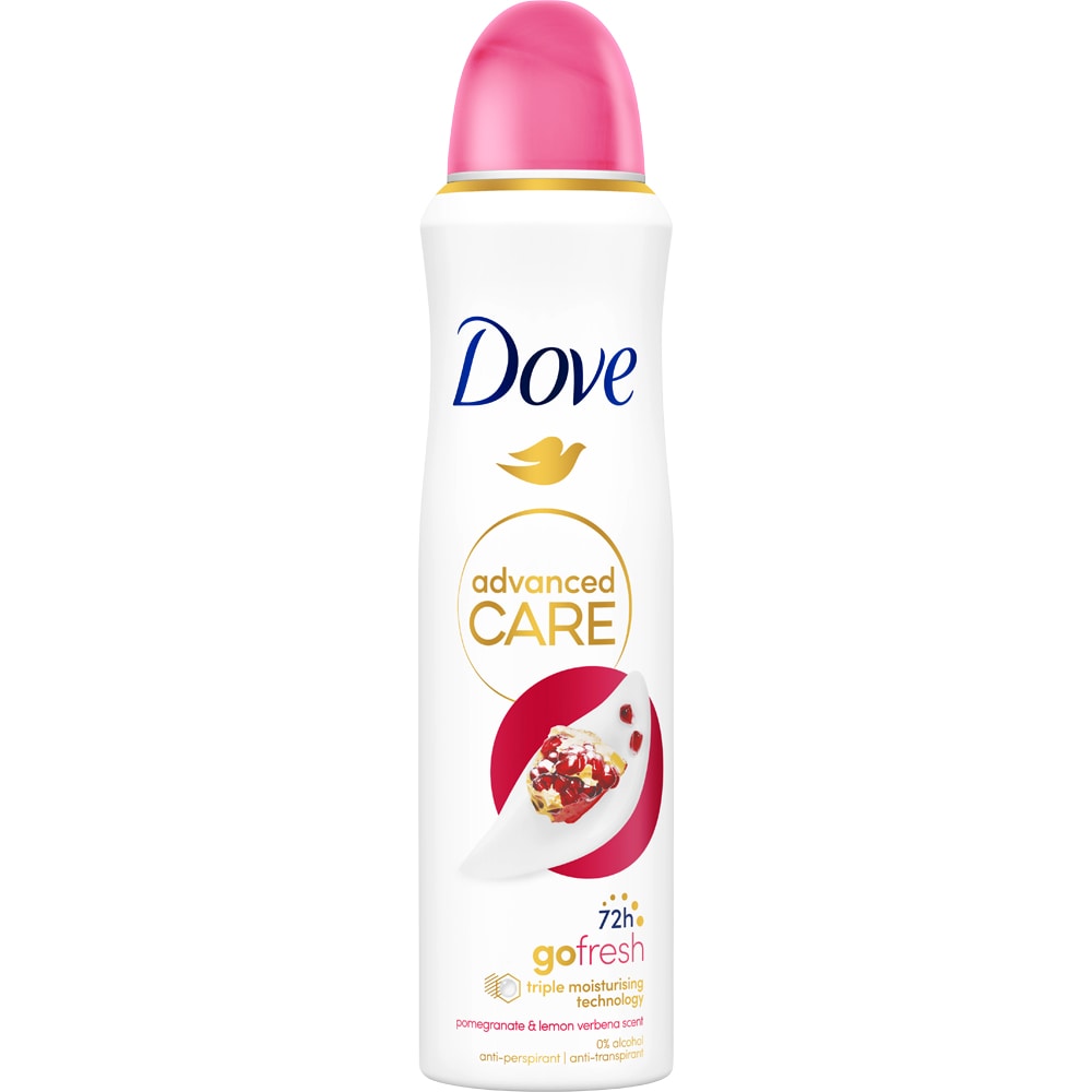Deodorant spray DOVE Advanced Care Pomegranate & Lemon Verbena, 150ml