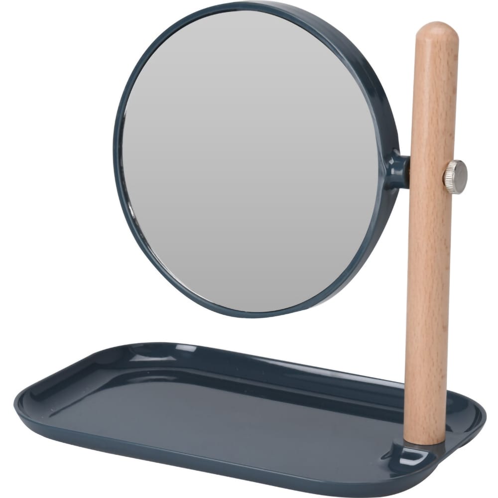 Oglinda cosmetica CY4654816, suport lemn, 2 fete