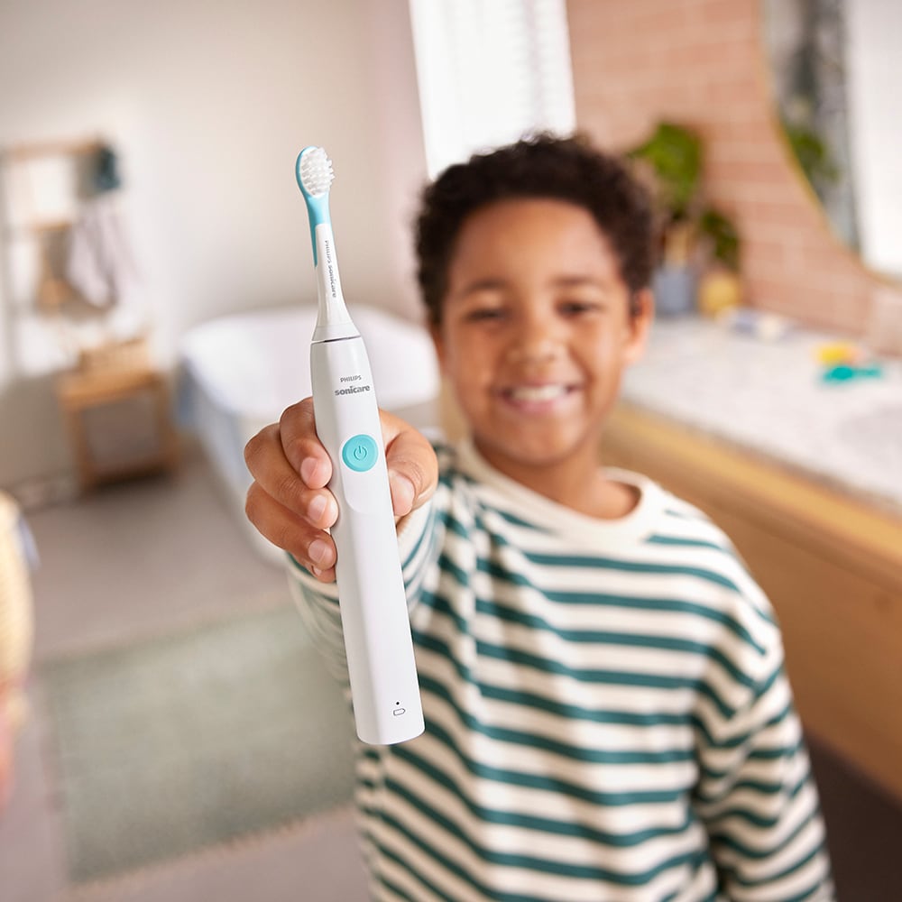 Periuta de dinti electrica copii PHILIPS Sonicare Kids HX3601/01, 31000 miscari/min, 1 program, 1 capat, alb