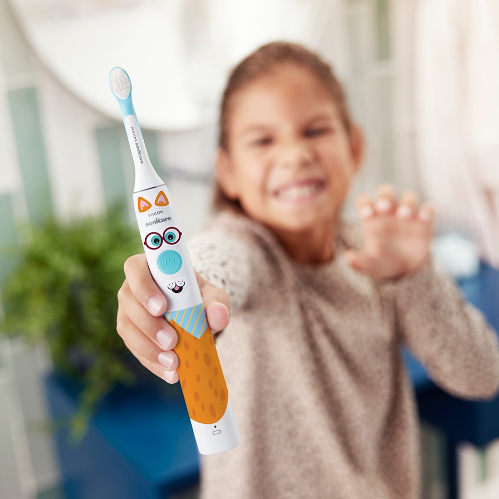 Periuta de dinti electrica copii PHILIPS Sonicare Kids HX3601/01, 31000 miscari/min, 1 program, 1 capat, alb