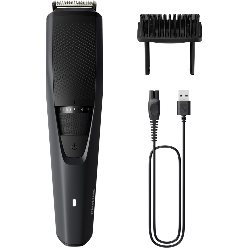 Aparat de tuns barba PHILIPS Seria 3000 BT3233/15, acumulator, autonomie 1h, gri antracit