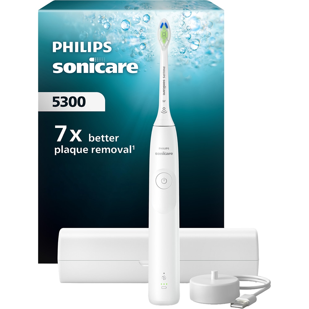 Periuta de dinti electrica PHILIPS Sonicare 5300 HX7108/02, 62000 miscari/min, 1 program, 1 capat, alb
