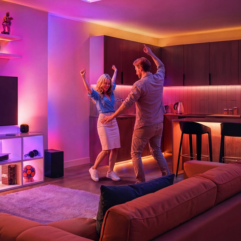 Lampa LED inteligenta PHILIPS 8721103158956, 8.5W, 620lm, Wi-Fi, WiZ, RGBW, alb