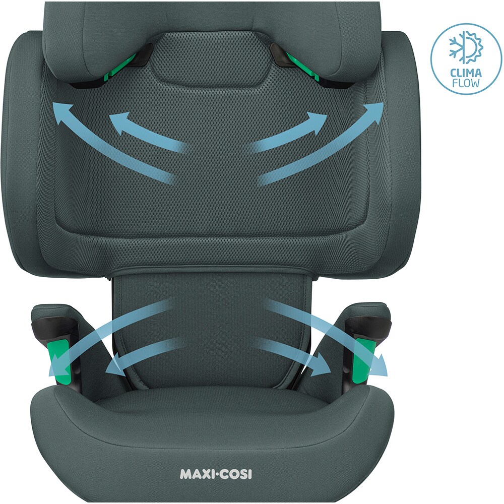 Scaun auto MAXI COSI RodiFix 8760550110, Isofix, 15-36kg, I-Size, gri inchis-negru