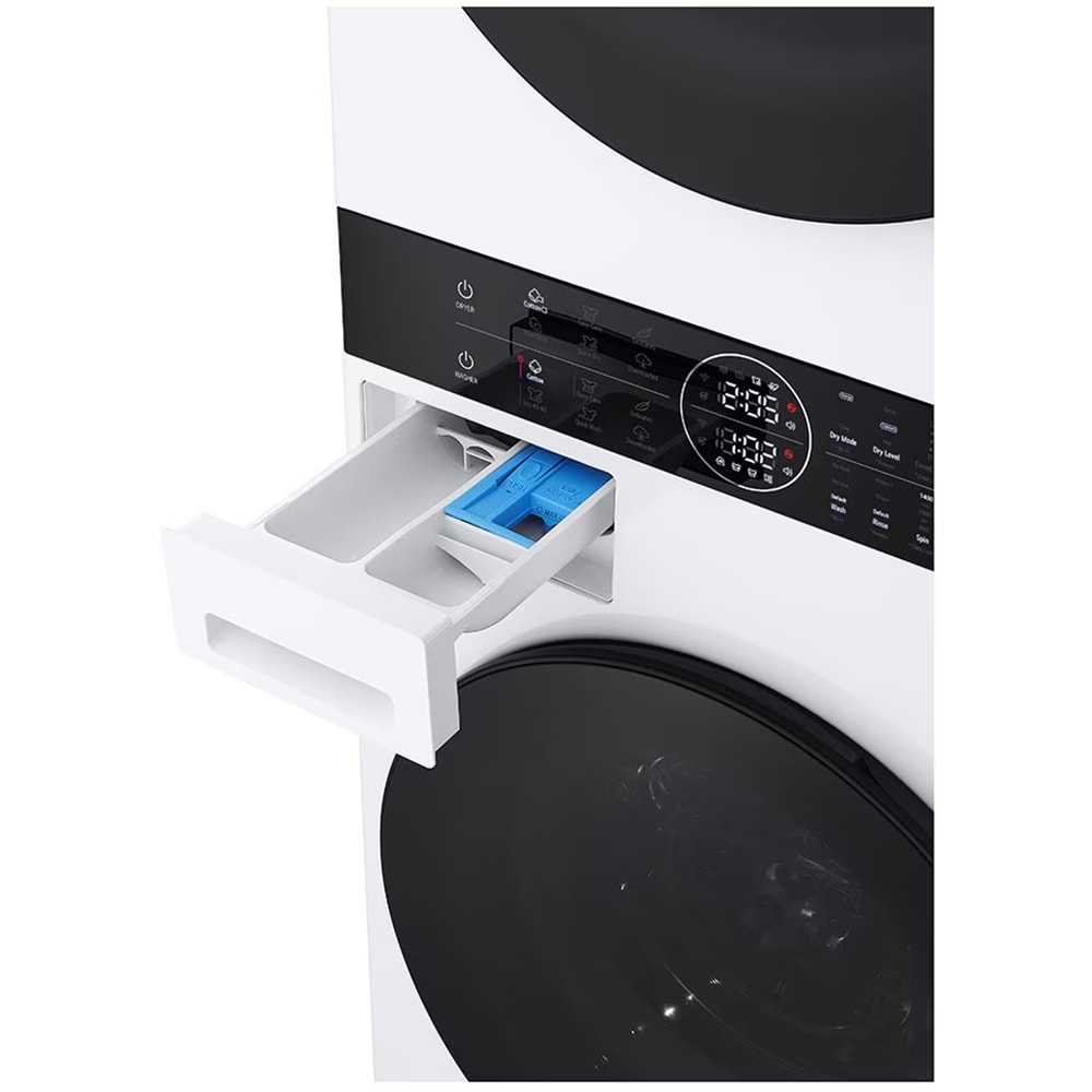 Masina de spalat rufe frontala cu uscator LG WashTower WT1210WWF, 12/10 kg, 1400 rpm, Clasa A/C, Wi-Fi, alb