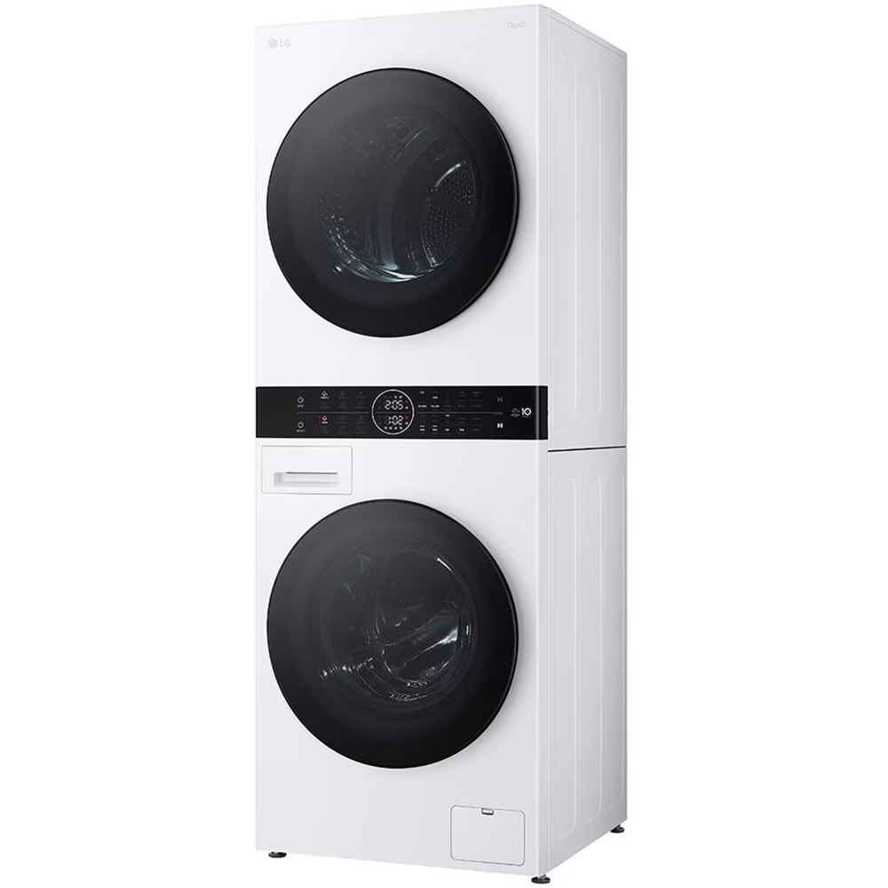 Masina de spalat rufe frontala cu uscator LG WashTower WT1210WWF, 12/10 kg, 1400 rpm, Clasa A/C, Wi-Fi, alb