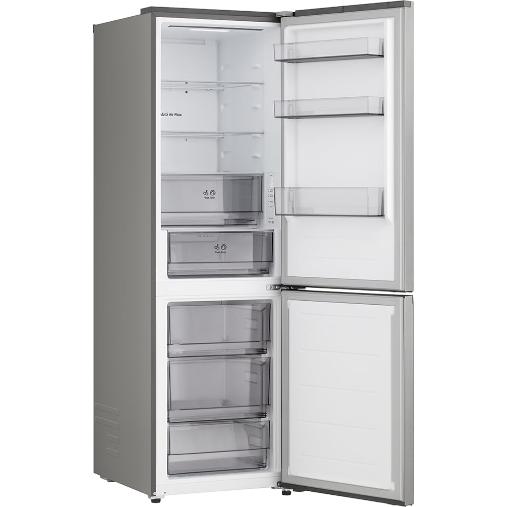 Combina frigorifica LG GBBSJ10EPY, No Frost, 333 l, H 186 cm, Clasa E, ThinQ, argintiu