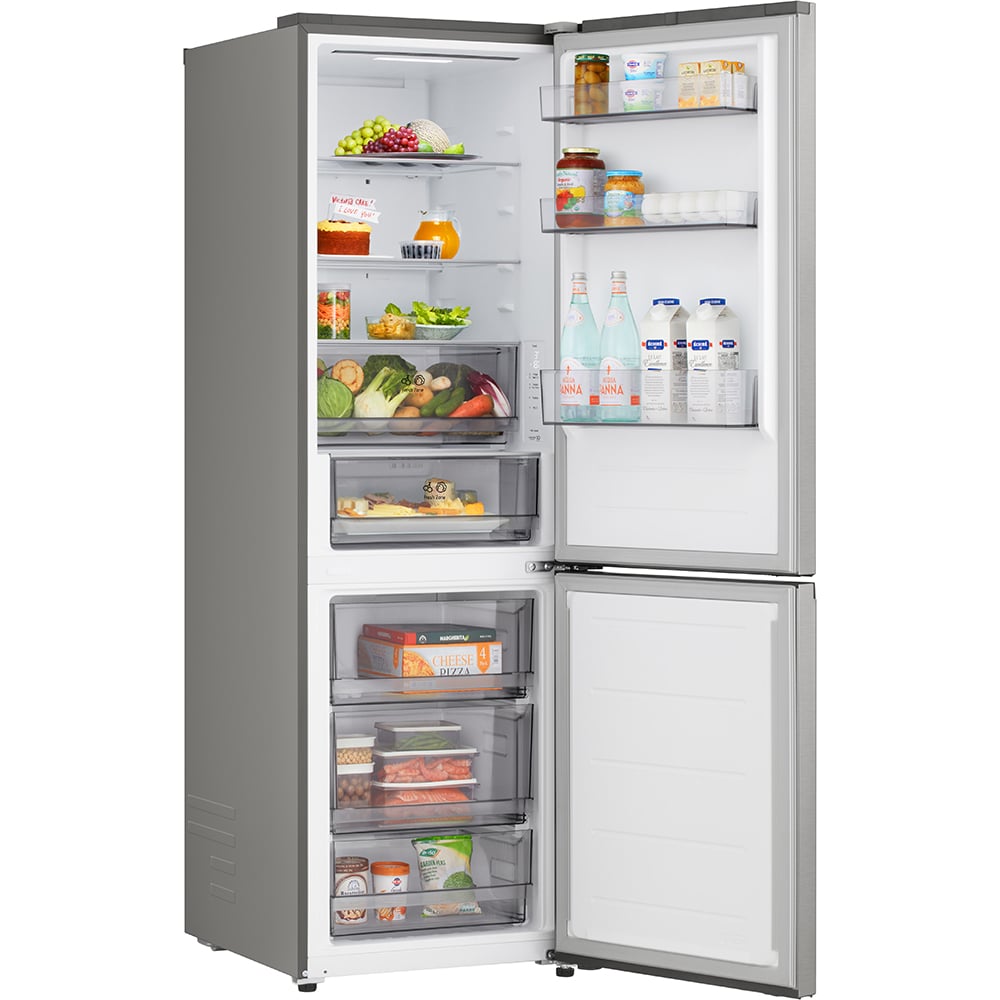 Combina frigorifica LG GBBSJ10EPY, No Frost, 333 l, H 186 cm, Clasa E, ThinQ, argintiu