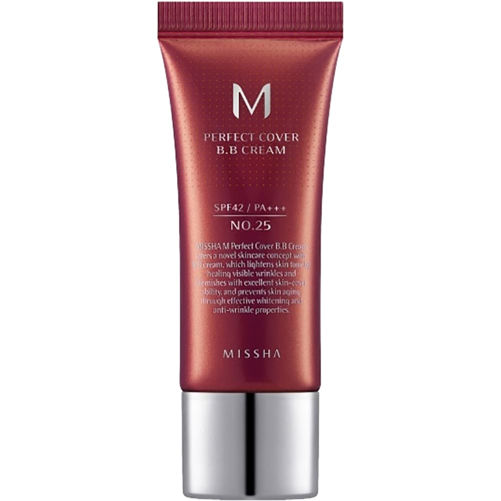 Crema BB MISSHA Perfect Cover SPF 42, 25 Bej cald, 20ml