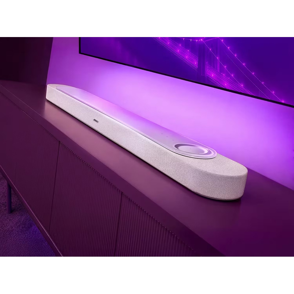 Soundbar BOSE Lifestyle Ultra, Bluetooth, Wi-Fi, Dolby Atmos, alb