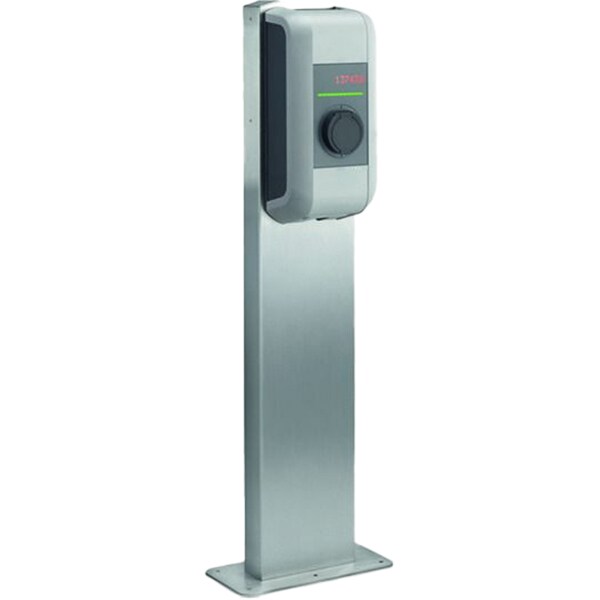 Piedestal metalic vertical pentru o statie KEBA, gri