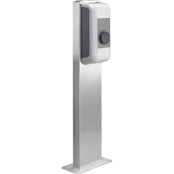 Piedestal metalic vertical pentru o statie KEBA, gri