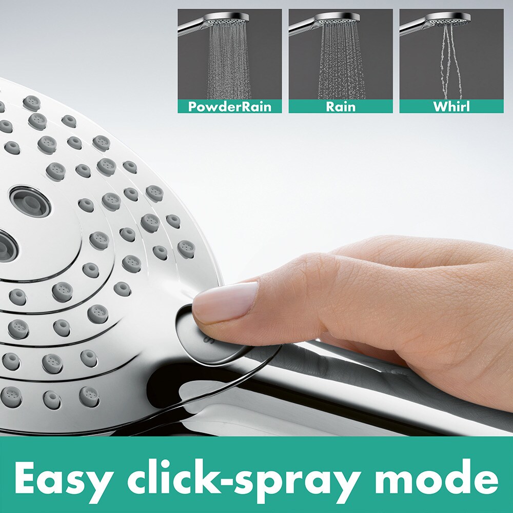 Para dus Hansgrohe Raindance Select S 120 26014000, 3 functii, crom