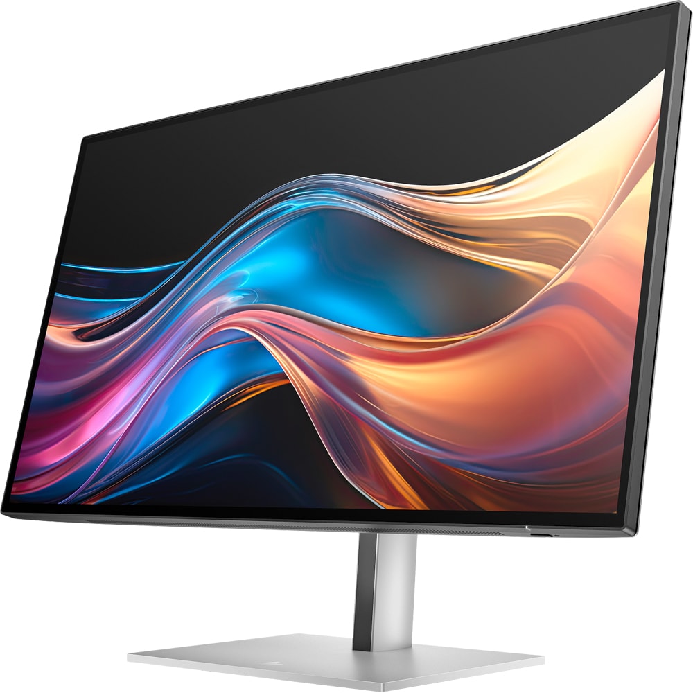 Monitor LED IPS HP Series 7 Pro 727pq (8J4D8E9), 27", QHD, 120Hz, Flicker-Free, negru-argintiu