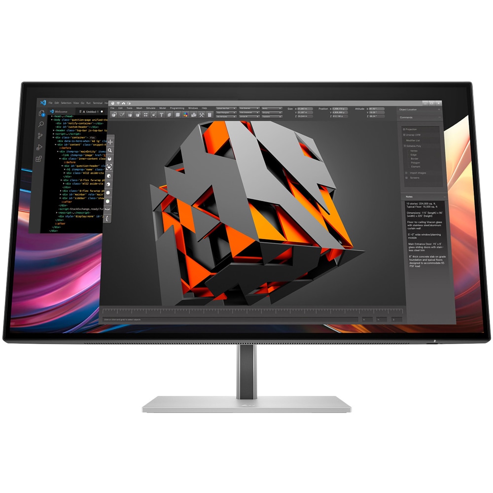 Monitor LED IPS HP Series 7 Pro 724pq, 27", QHD, 120Hz, pivot, argintiu