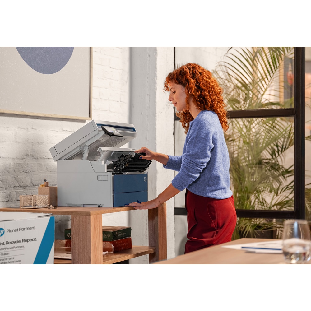 Multifunctional laser monocrom HP LaserJet Pro MFP 4113dw, A4, USB, Retea, Wi-Fi