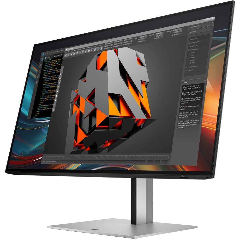 Monitor LED IPS HP Series 7 Pro 724pf, 23.8", Full HD, 100Hz, pivot, argintiu