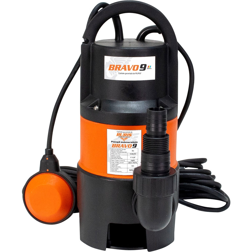 Pompa submersibila Ruris Bravo 9, 750W, 12500l/h