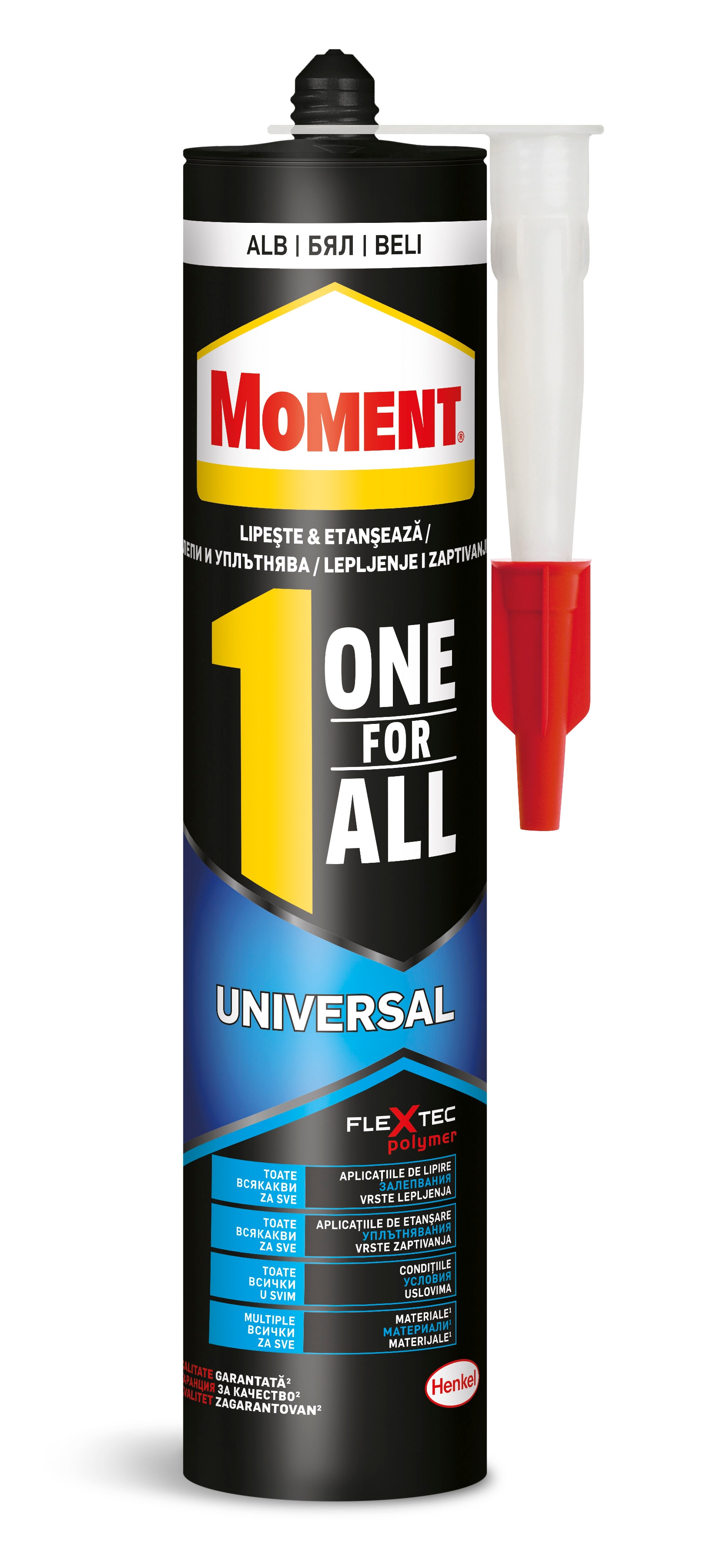 Adeziv universal MOMENT One for All, alb, 390 g