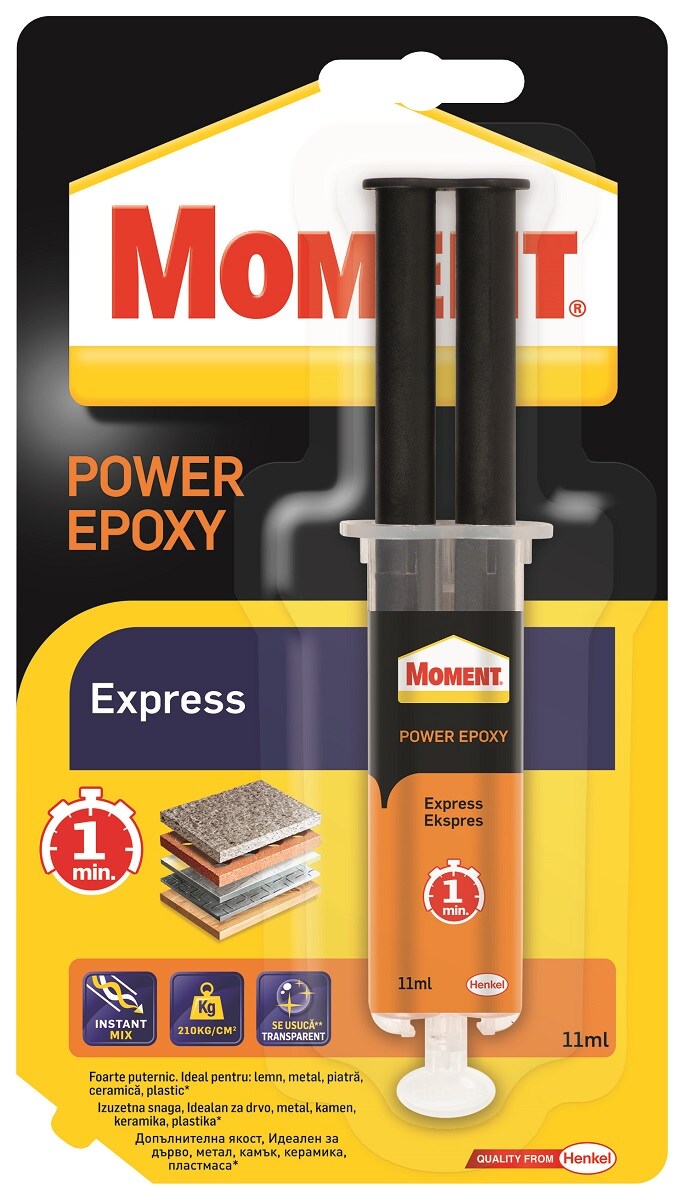 Adeziv universal MOMENT Power Epoxy Express, transparent, 11 ml
