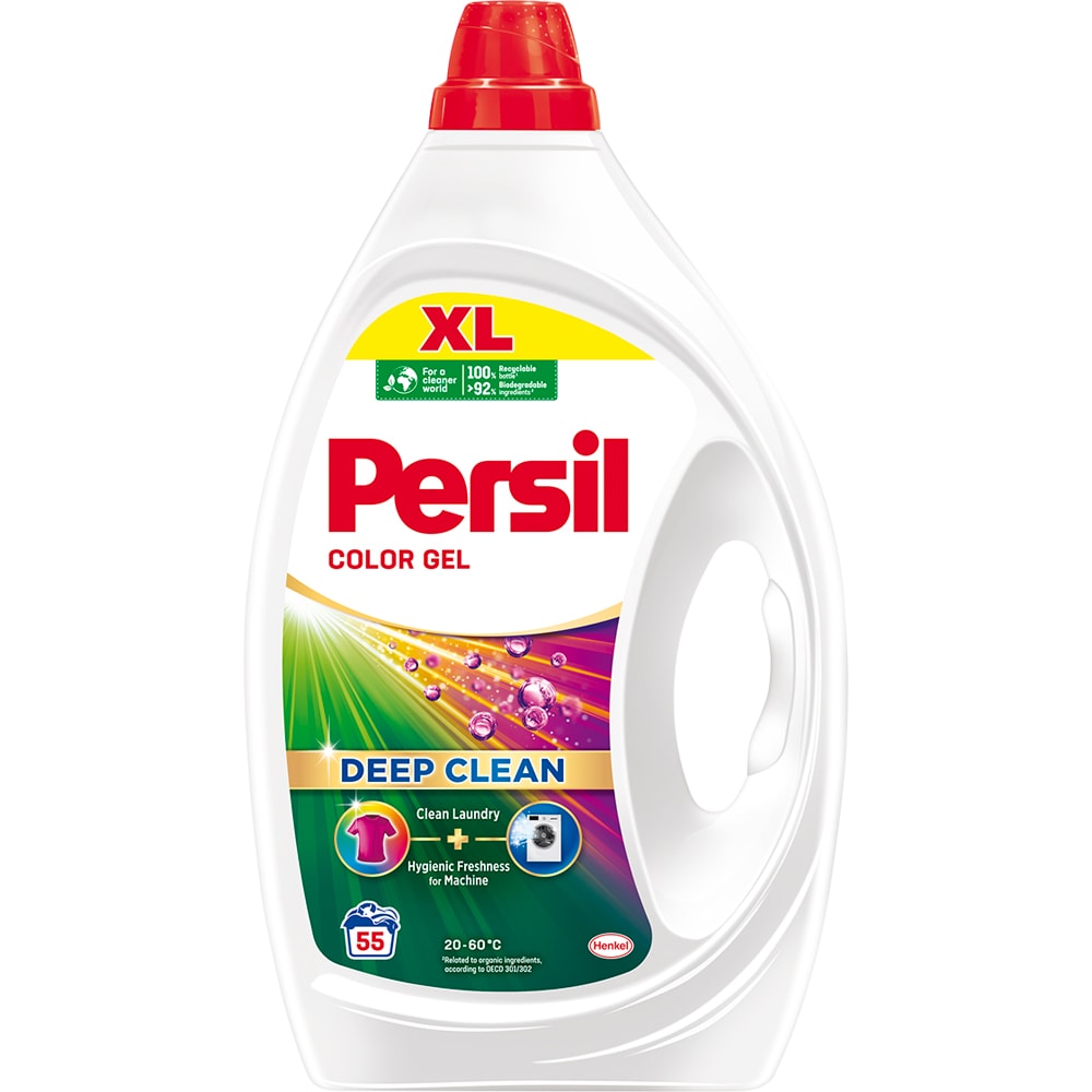 Detergent lichid PERSIL Deep Clean Color, 2.475 l, 55 spalari