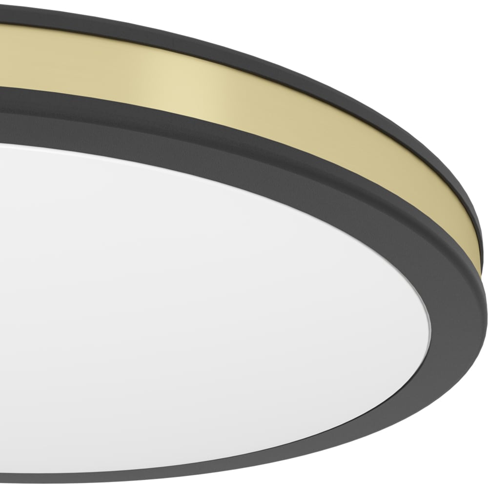 Plafoniera Led EGLO Pescaito, 10W, 1100lm, lumina calda, IP20, negru-alb