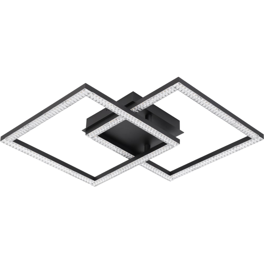 Plafoniera Led EGLO Lejias, 21W, 3050lm, lumina calda, IP20, negru