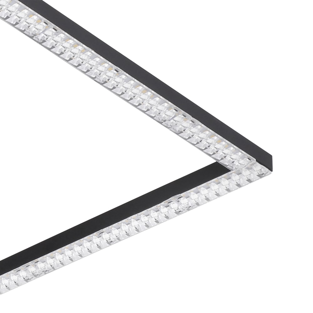 Plafoniera Led EGLO Lejias, 21W, 3050lm, lumina calda, IP20, negru