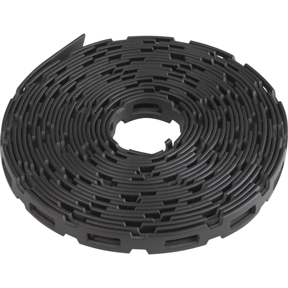 Banda de plastic perforata, 5m, negru