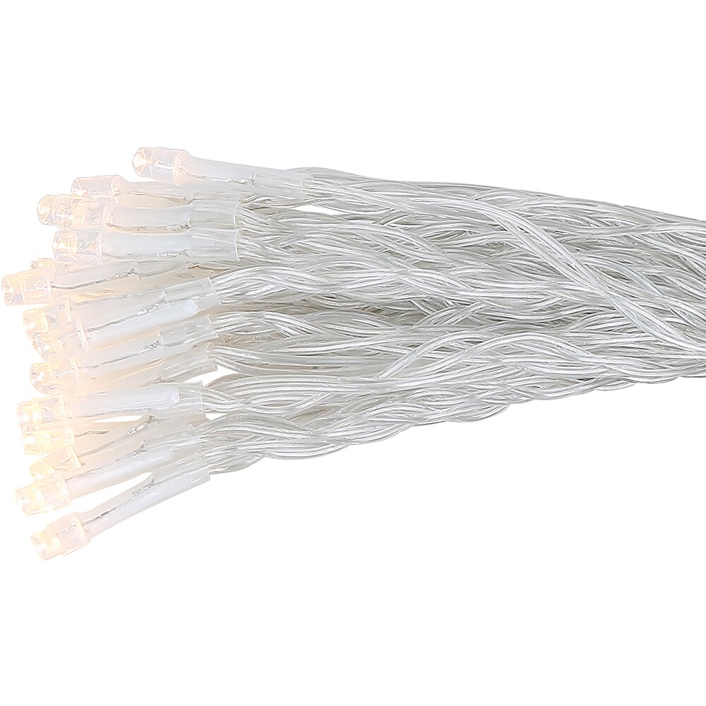 Instalatie solara GLOBO, 3m, 50x LED, 3000K, plastic, negru