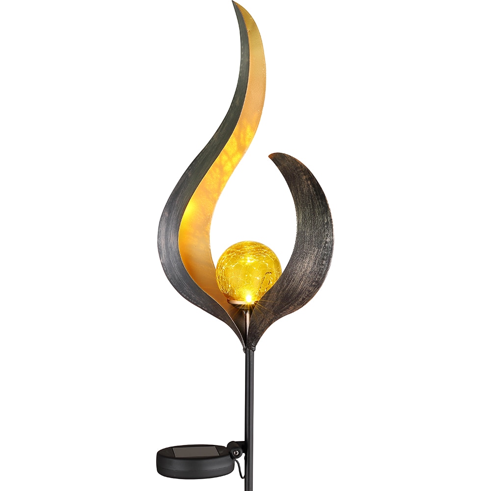 Lampa solara GLOBO bronz, 90cm, 3000K, IP44, metal, bronz