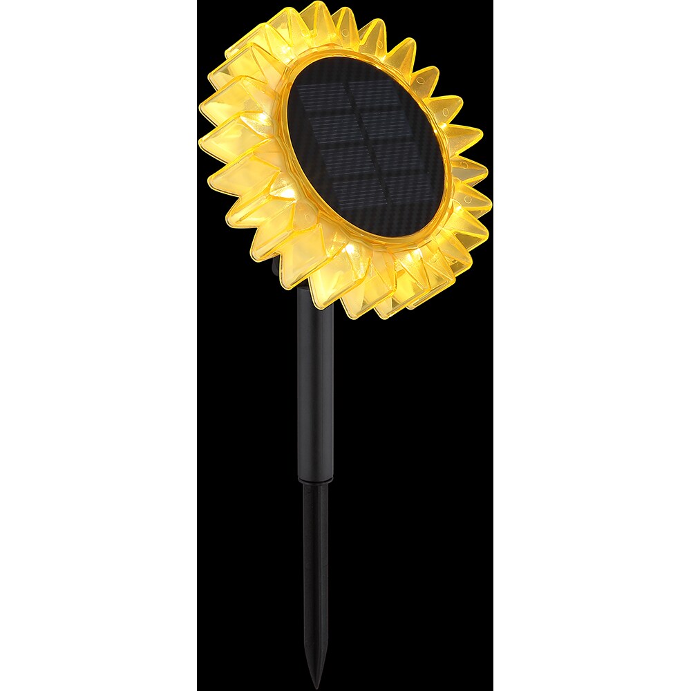 Lampa solara GLOBO Floarea Soarelui, 0.06W, 3000K, plastic, galben