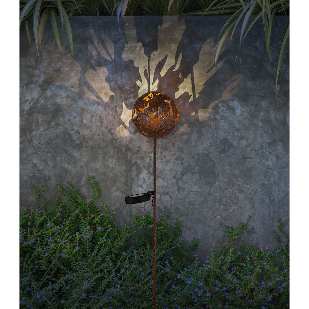Lampa solara GLOBO Vintage, 3000K, IP44, metal, bronz