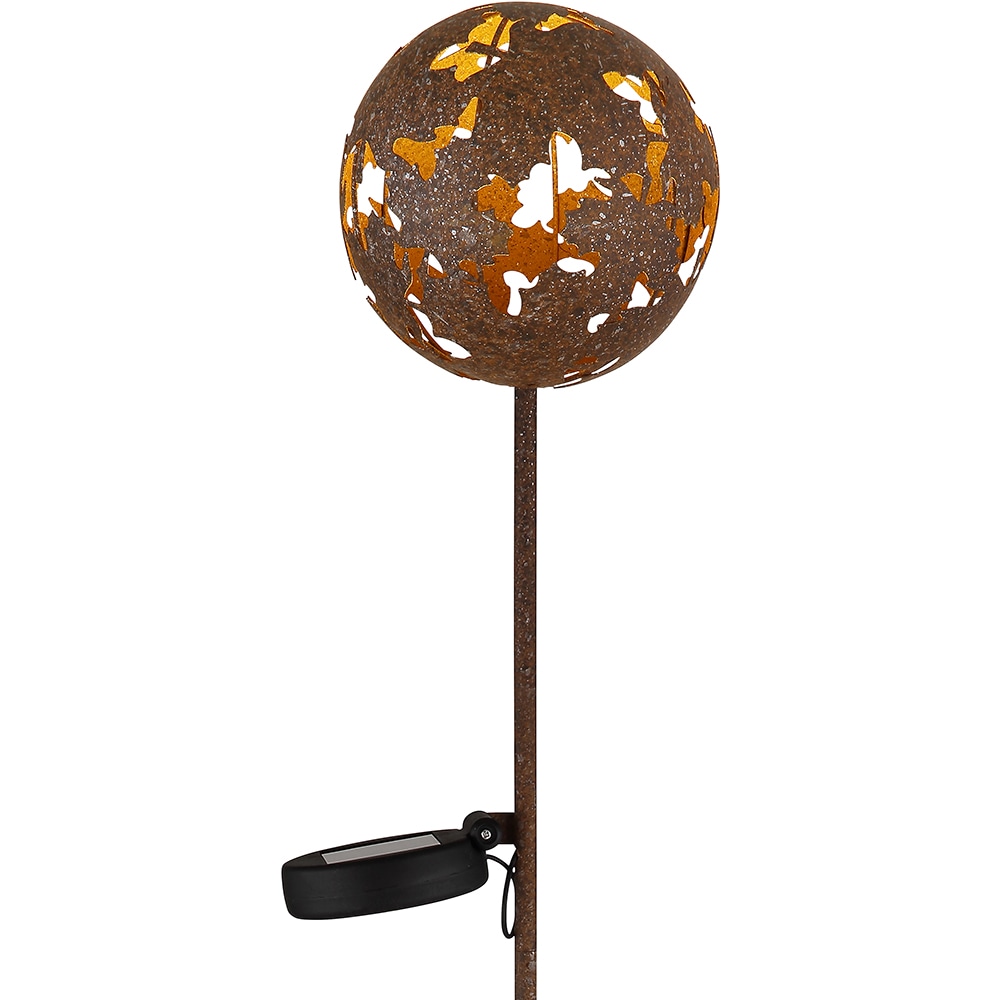 Lampa solara GLOBO Vintage, 3000K, IP44, metal, bronz